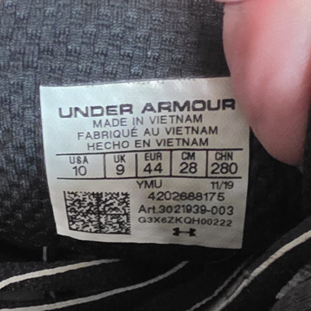 Under Armour HOVR Machina Men's Athletic Running Shoes Sneakers Size 10 Black - Picture 9 of 9